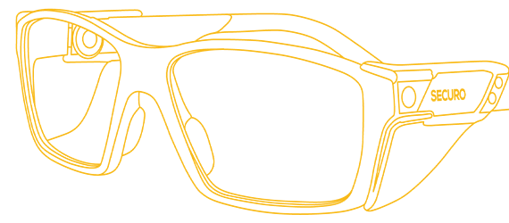 Safety glasses outline